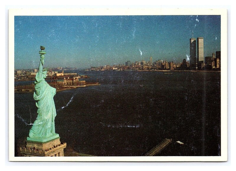 Statue Of Liberty World Trade Center Twin Towers Picture Print Lee Iacocca