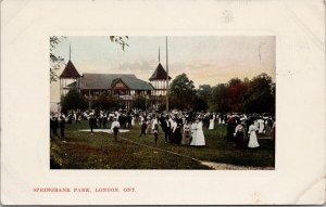 Springbank Park London Ontario ON Private Postcard H58 *as is