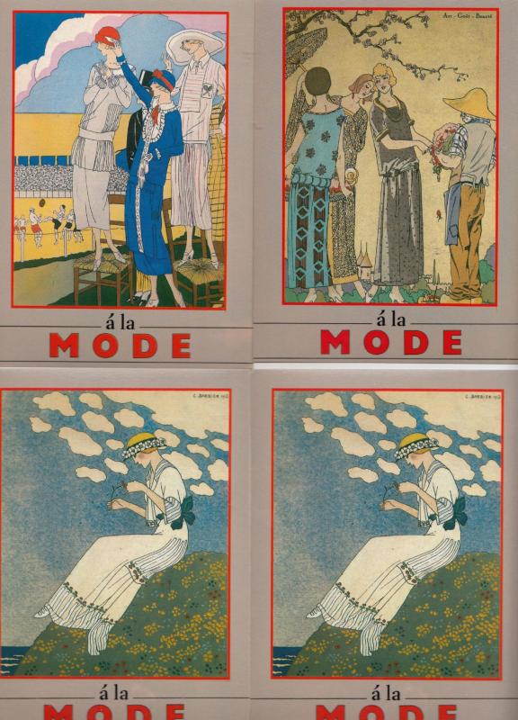 A La Mode 4x Stunning Fashion John Jesse Postcard s