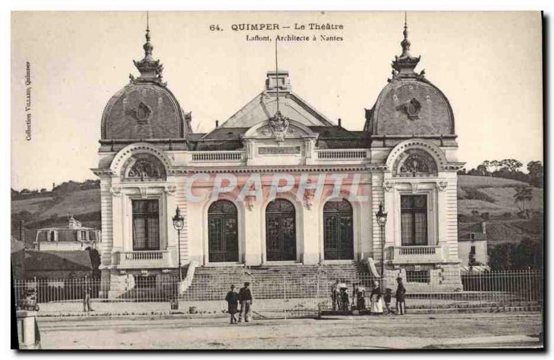 Postcard Old Theater Quimper