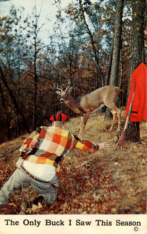 Humor - The only buck I saw this season…   (hunting)