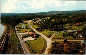 Aerial International Peace Arch Washington British Columbia Vintage Postcard E25