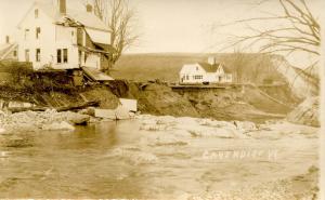 VT - Cavendish. Flood, Nov. 3-4, 1927. Main St Devastation  *RPPC