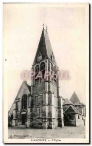 Old Postcard Liancourt The Church