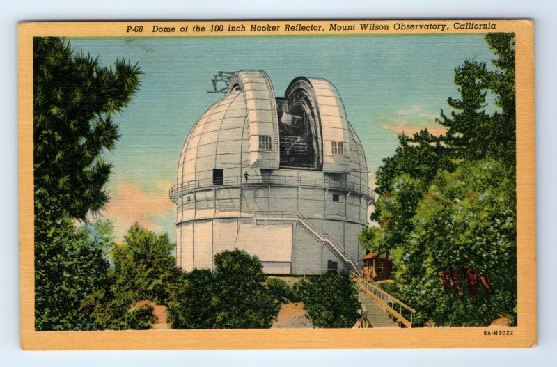 Dome Of The Hooker Reflector Mount Wilson Observatory California CA Linen