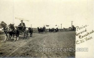 Real Photo Ponies Grand Cavaleade C.M Fair, St. Paul Minn USA Horse Horses, w...