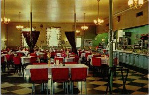 Greyhound Inn Cafeteria Somerset KY Postcard PC463