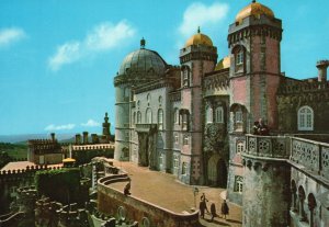 Postcard Main Façade Palacio National De Pena Sintra Portugal