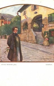 Vintage Postcard Franz Schubert Austrian Composer Painting by Otto Nowak Pinx