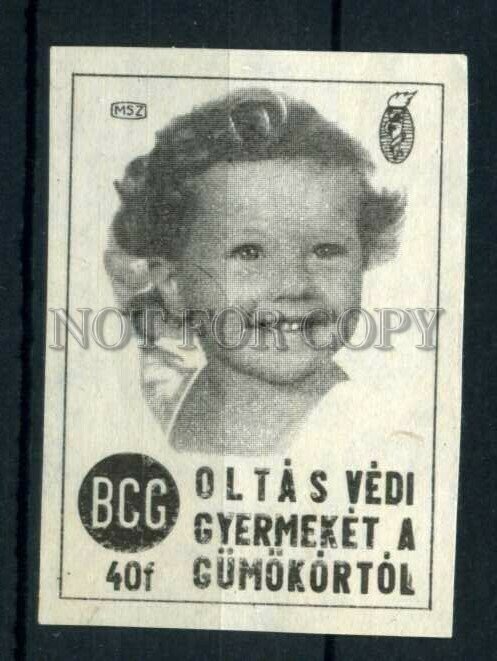 500784 HUNGARY Child ADVERTISING Vintage match label