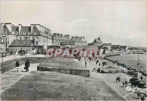 Modern Postcard Saint Malo Bastion Saint Louis on the ramparts