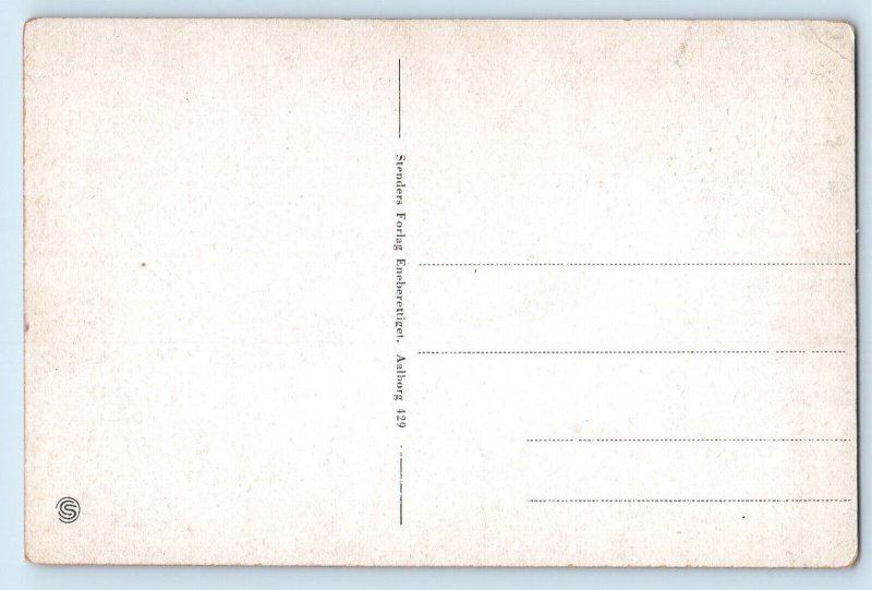 Jutland Denmark Postcard Aalborg Nordisk Brands Hus Building c1920's Antique