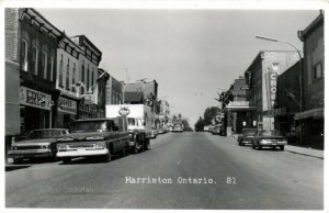 PC CPA CANADA, HARRISTON, ONTARIO, STREET SCENE, REAL PHOTO POSTCARD (b6306)