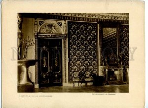 434937 RUSSIA Petersburg Elagin palace blue living room Vintage poster phototype