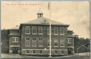 PEAPACK & GLADSTONE NJ HIGH SCHOOL ANTIQUE POSTCARD