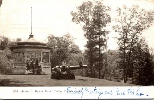 Iowa Cedar Rapids Scene In Bever Park 1907