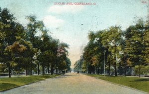 Vintage Postcard 1909 Euclid Avenue Roads And Highways Cleveland Ohio OH