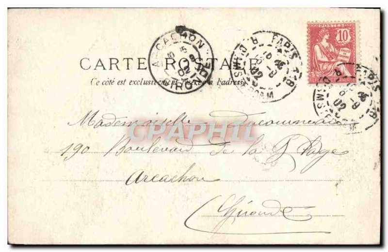 Old Postcard Expo Paris 1900 Marine Courier