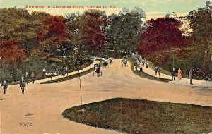 LOUISVILLE KENTUCKY~ENTRANCE TO CHEROKEE PARK~1910s POSTCARD