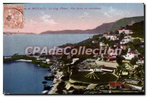 Old Postcard Around Monaco Cap Fleuri View Getting airplane