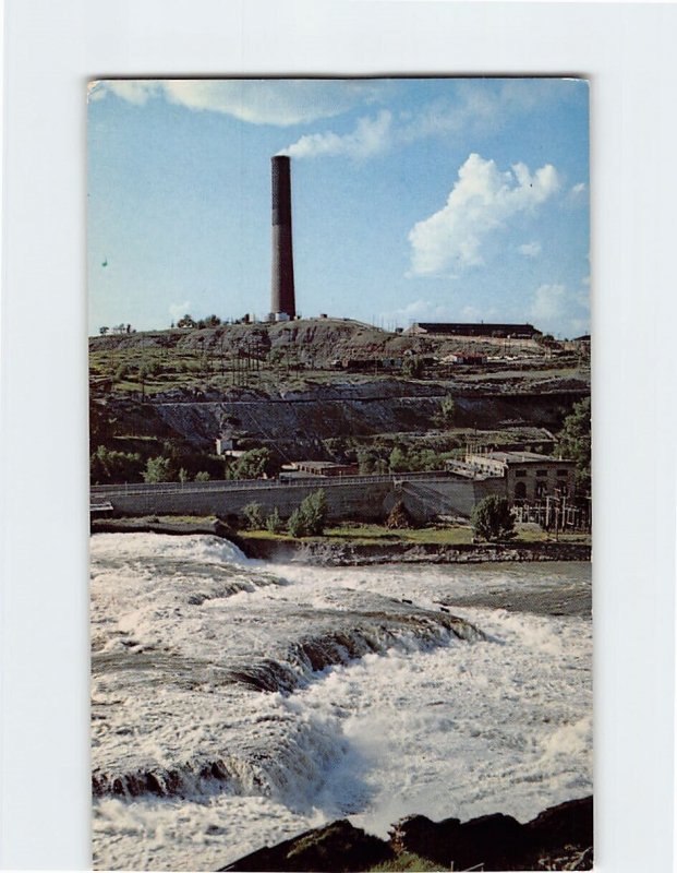 Postcard The Big Stack, Great Falls , Montana