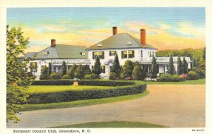 Greensboro, North Carolina NC   STARMOUNT COUNTRY CLUB   ca1940's Linen Postcard