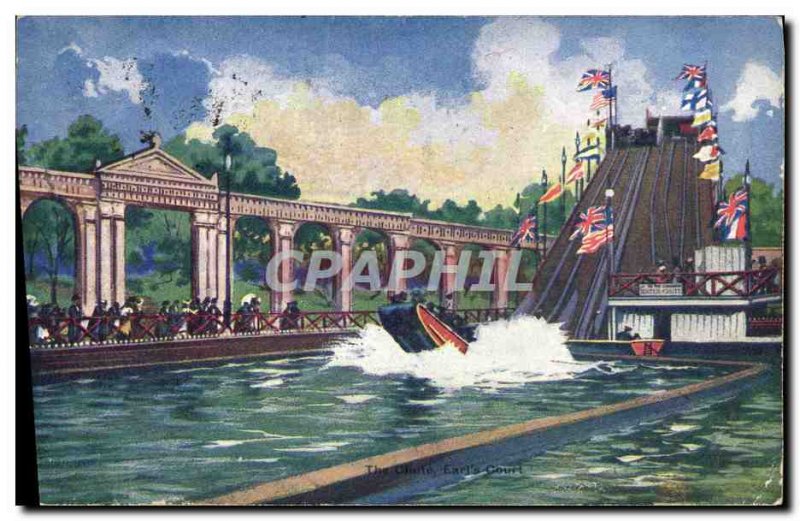 Old Postcard Fete Foraine The Chute Earl & # 39s short