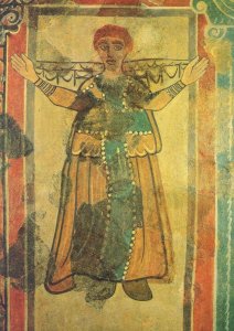 Egyptian Painted Wall Plaster Frieze British Museum 1978 Postcard