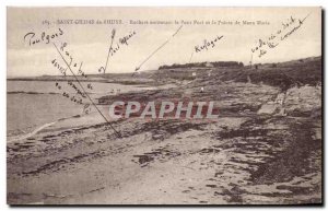 Old Postcard Saint Gildas Rhuys Rocks Surrounding Petit Port and Punta Maria ...