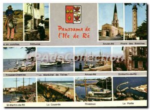 Modern Postcard Panorama From I'Ile De Re