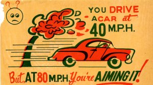 Comic - You drive a car at 40 M.P.H......  Made in Japan