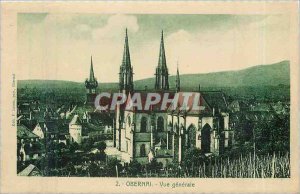 Old Postcard Obernai general view