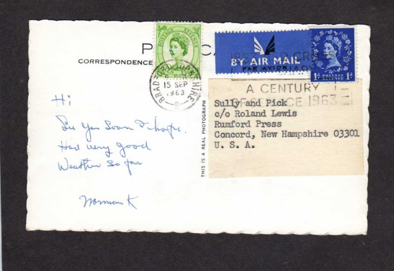 UK England Halifax George St West Yorkshire Carte Postale Postcard RPPC