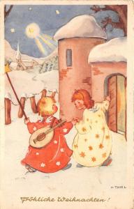 BG8477 child girl music  weihnachten christmas greetings germany
