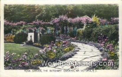 Rose Gardens, Butchart Gardens North Victoria British Columbia, Canada 1962 