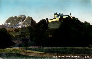 Switzerland Fribourg Chateau De Gruyeres 1958