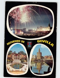 Postcard Recuerdo De Sevilla, Seville, Spain