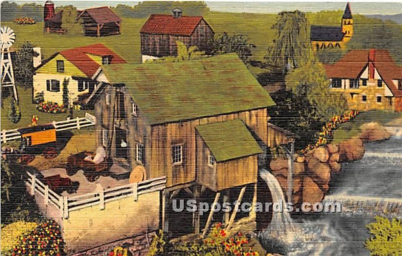 Roadside America, Miniature Village, Old Grist Mill - Hamburg, Pennsylvania