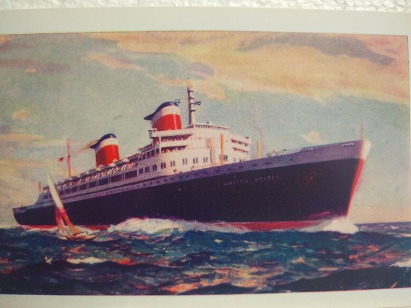 Postcard United States Lines, New S. S. United States