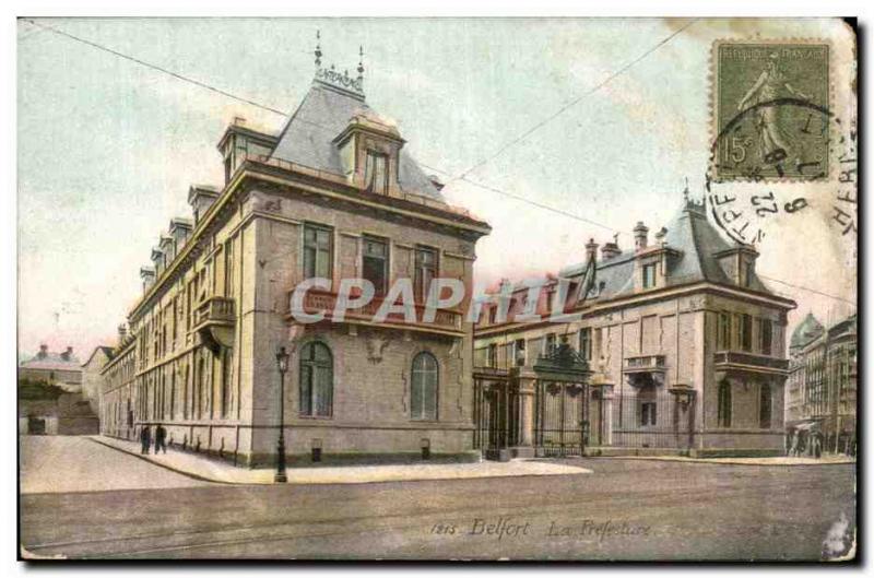 Old Postcard Belfort La Prefecture