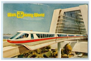 1971 Pre Opening Walt Disney World Monorail Contemporary Resort Concept Postcard 