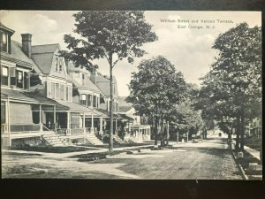 Vintage Postcard 1915-1930 William Street& Vernon Terrace East Orange New Jersey