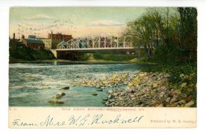 VT - Brattleboro. New Arch Bridge, Connecticut River