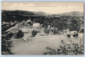 1940 Chester Vermont VT Vintage Postcard View From the Pinnacle Field Mountain