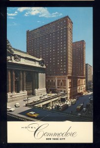 New York City, New York/NY Postcard, Hotel Commodore, 42nd St At Lexington Ave