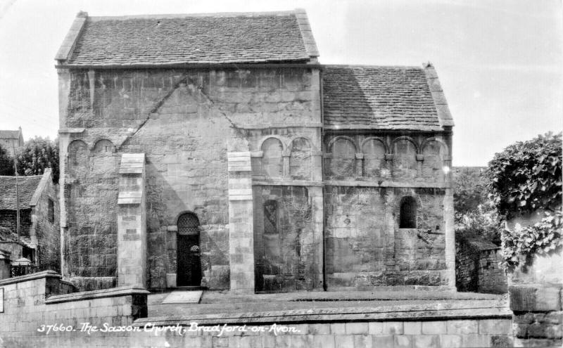 BRADFORD-ON-AVON WILTSHIRE ENGLAND~SAXON CHURCH SWEETMANS PHOTO POSTCARD 