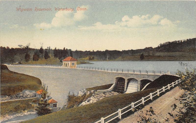 Waterbury Connecticut~Wigwam Reservoir~c1910 Danziger & Berman Postcard