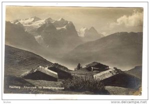 RP, Kaserstadt Mit Wetterhorngruppe, Hasliberg (Berne), Switzerland, 1910-1920s