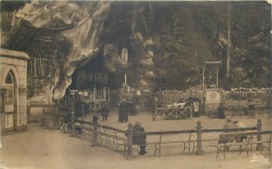 France Lourdes grotte postcard