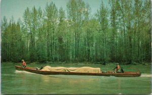 Trappers Supply Boat BC British Columbia Unidentified River Vintage Postcard F66